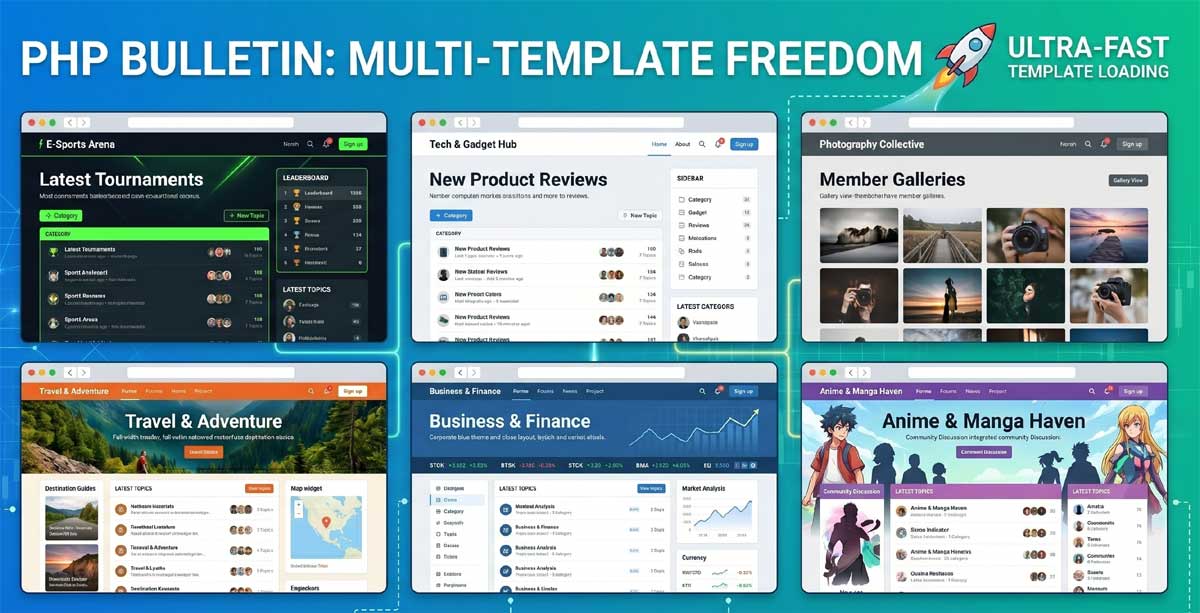 PHP Bulletin Feature: 1-Click Themes & Complete Brand Control