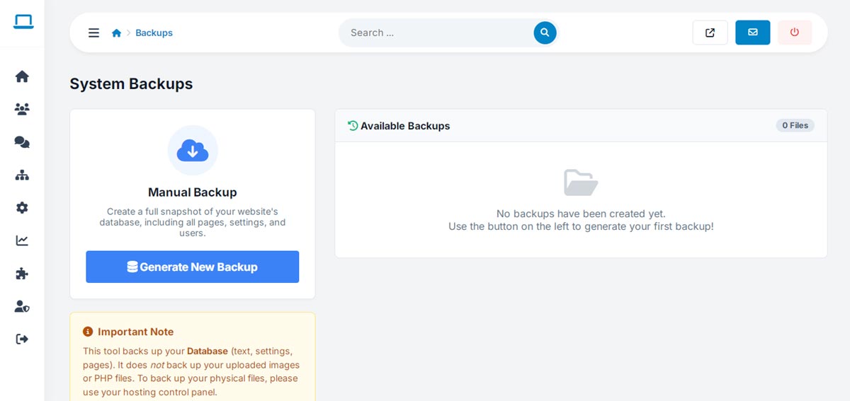 PHP Bulletin Feature: Total Control & 1-Click Backups